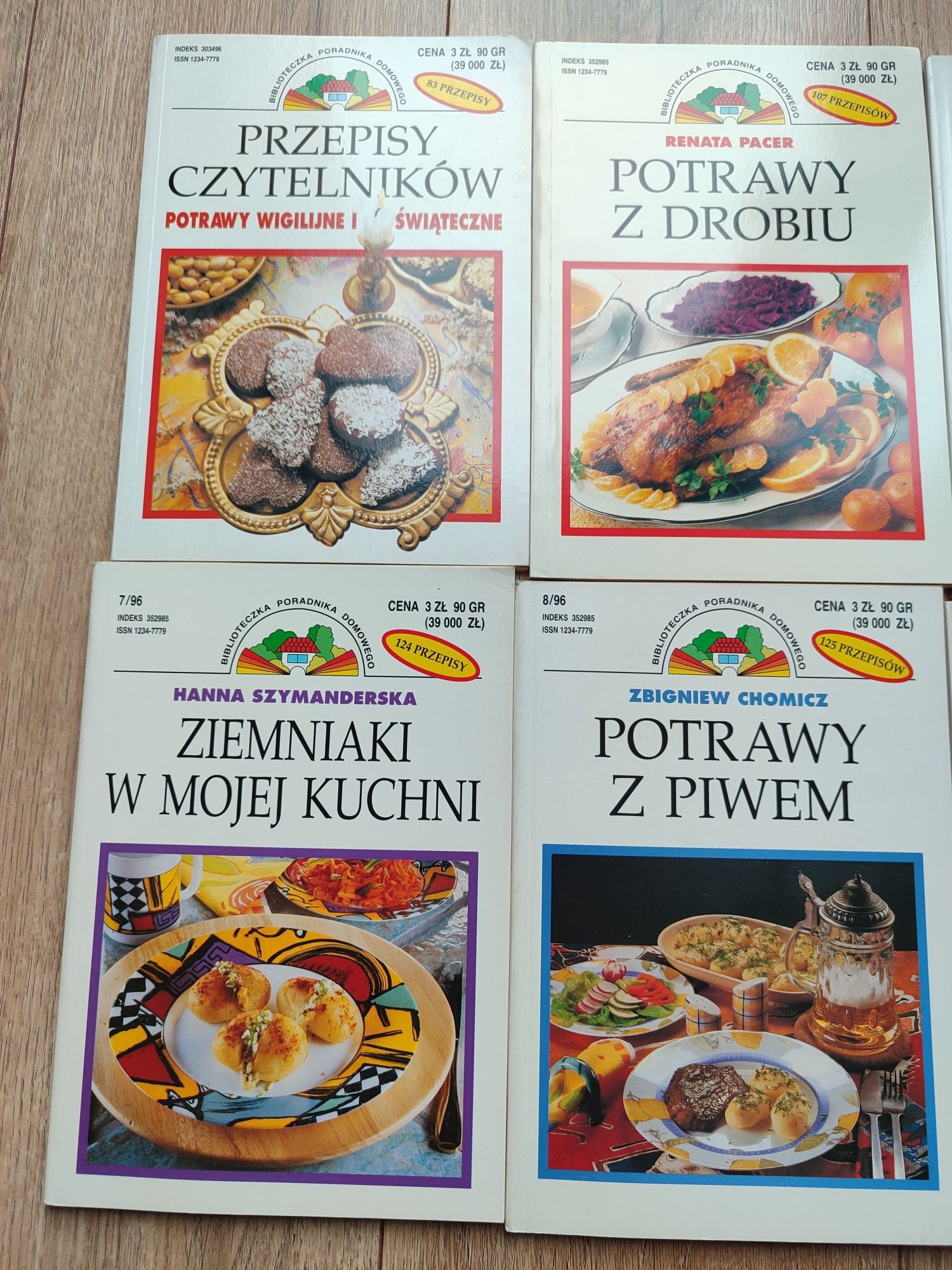 7 szt. Biblioteczka Poradnika Domowego 1996 Potrawy z piwem, Mrożonki