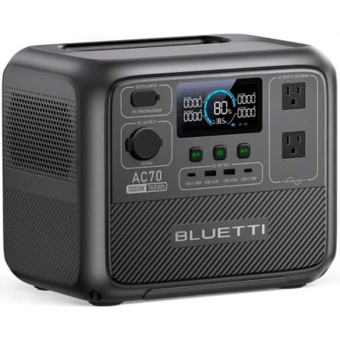 Портативна зарядна станція Bluetti AC70 1000W 768Wh Гарантія 5 років