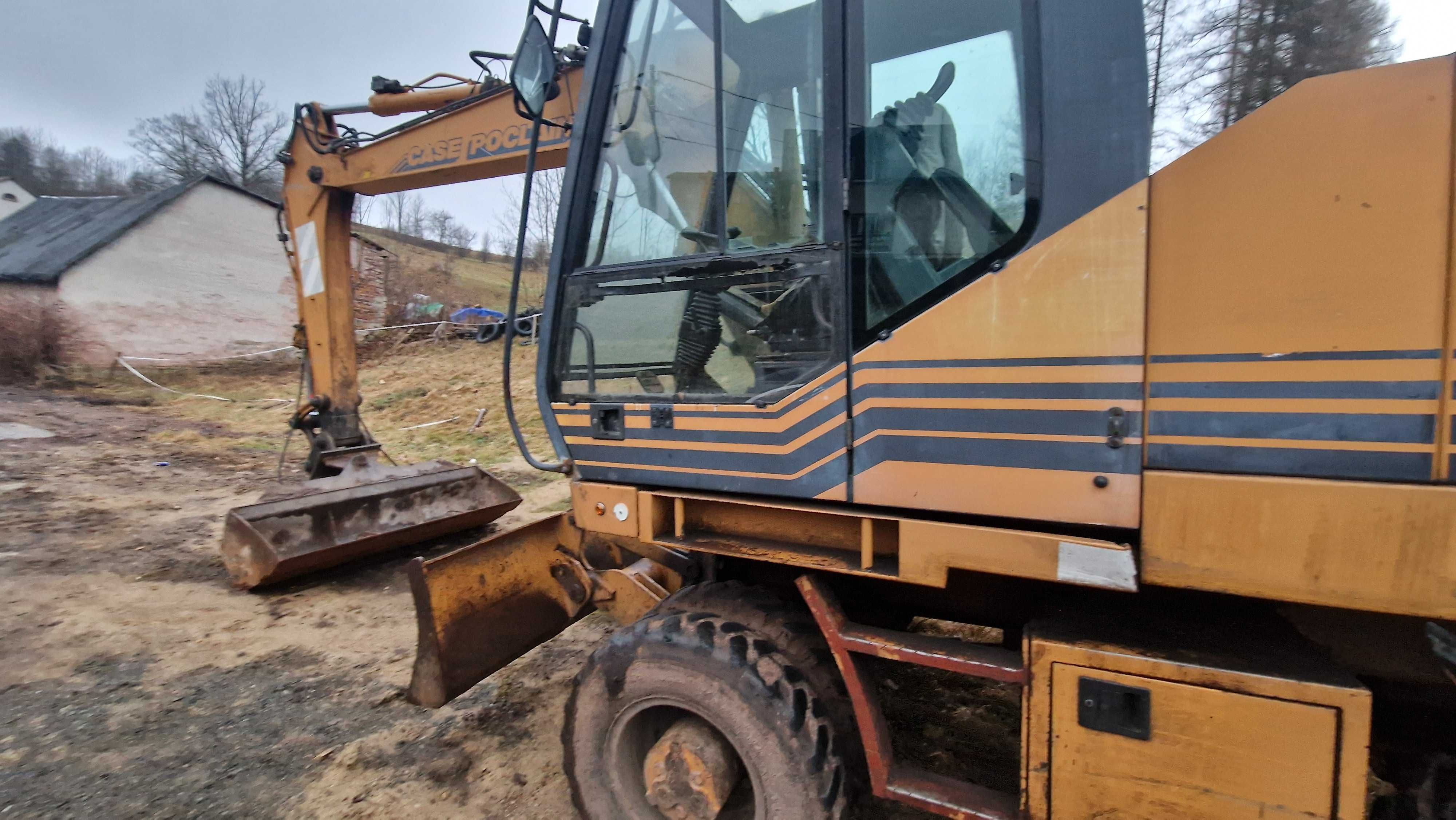 koparka Kołowa Case Poclain 588 silnik Cummins pompa most głowica