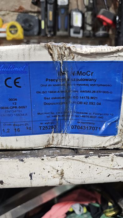 Drut spawalniczy Multimet IMT NiMoCr 1.2 16kg nowy