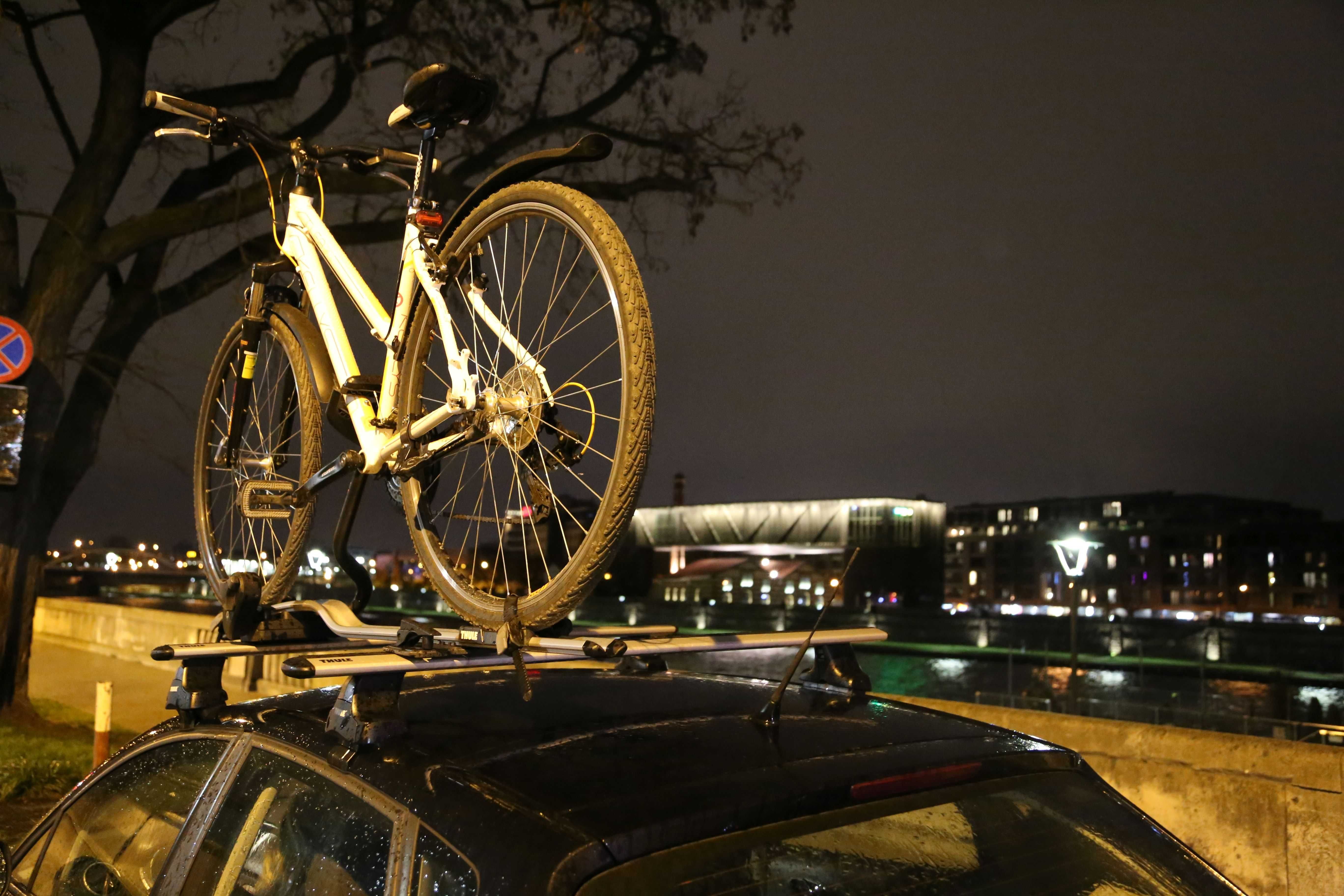Wypożyczę uchwyt, bagażnik rowerowy na dach auta - THULE