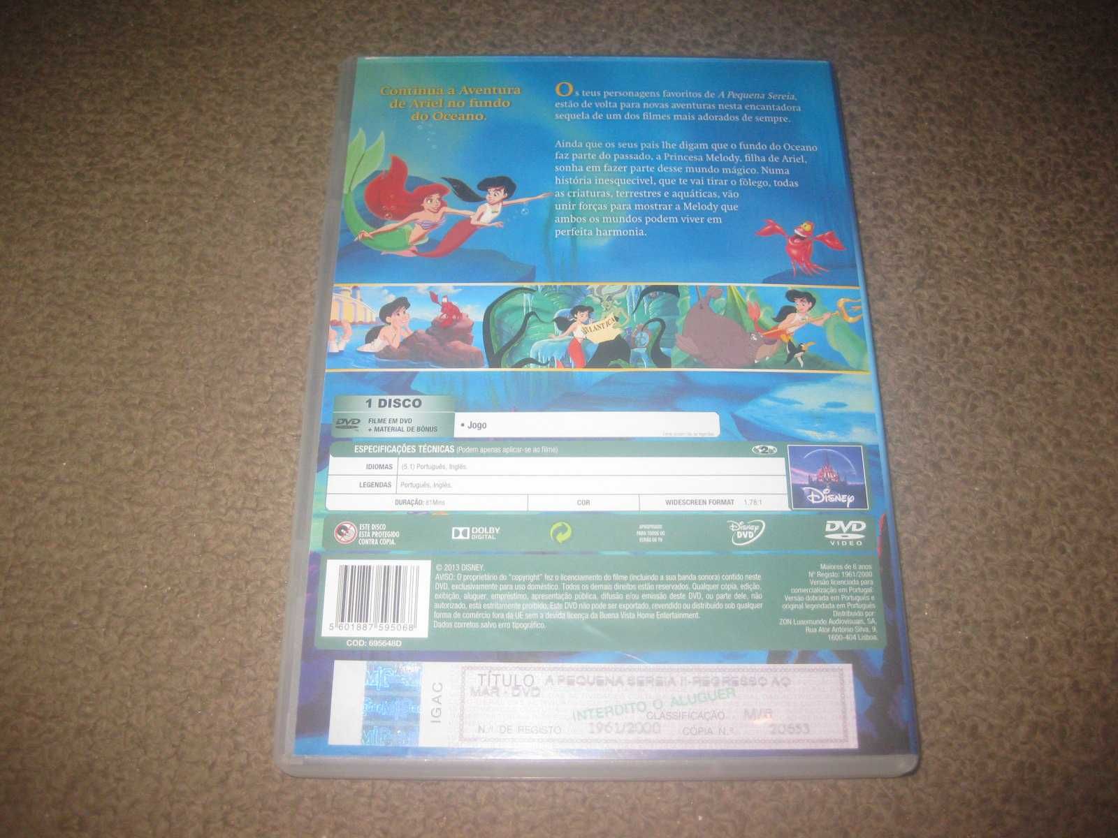 DVD "A Pequena Sereia II: Regresso ao Mar"