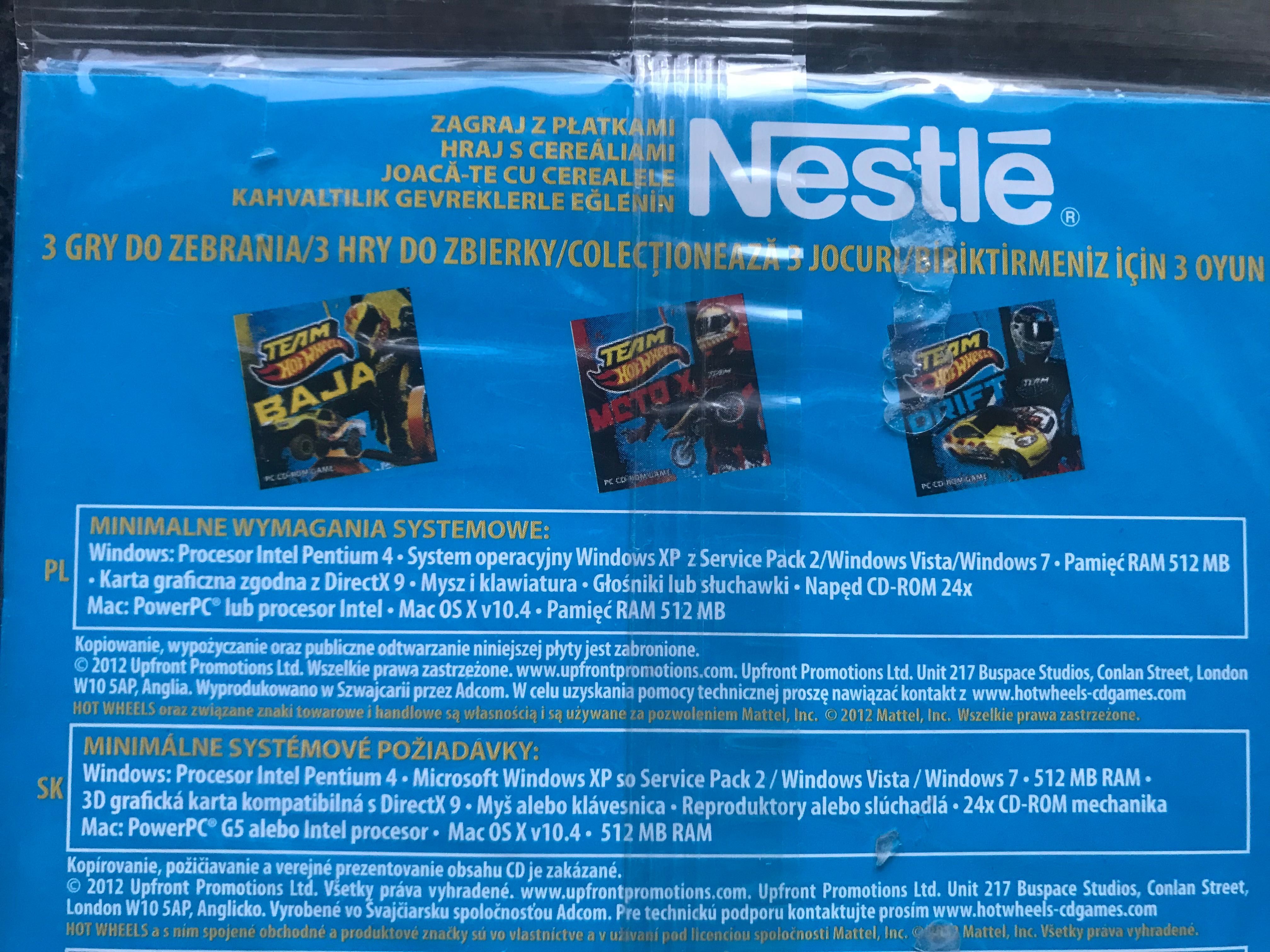 Nowa Gra dla dzieci na płycie CD PC Team Hot Wheels Drift, Moto, Baja