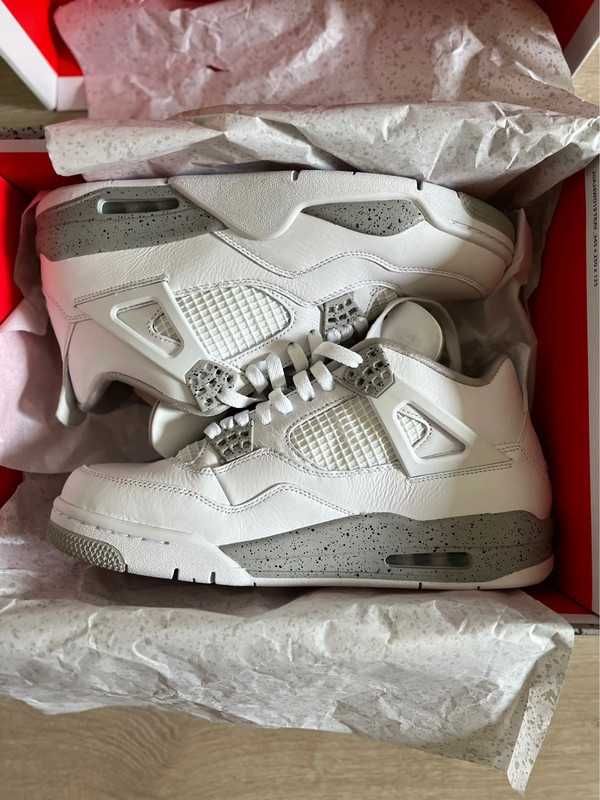 *NoweJordan4 Air4ButyWhiteUnisexTrampki*40