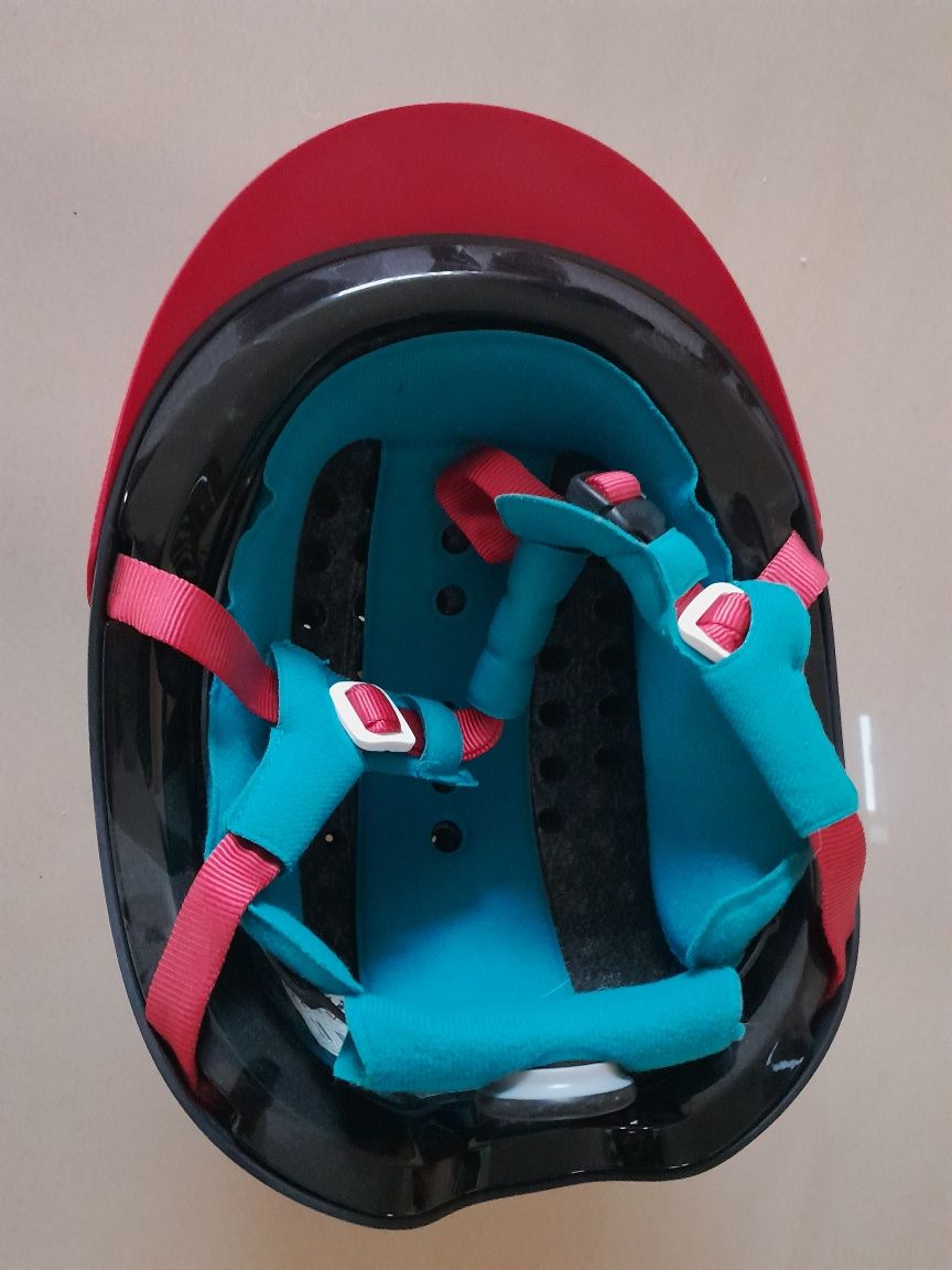 Kask jeździecki do jazdy konnej Decathlon Fouganza 52-55 cm