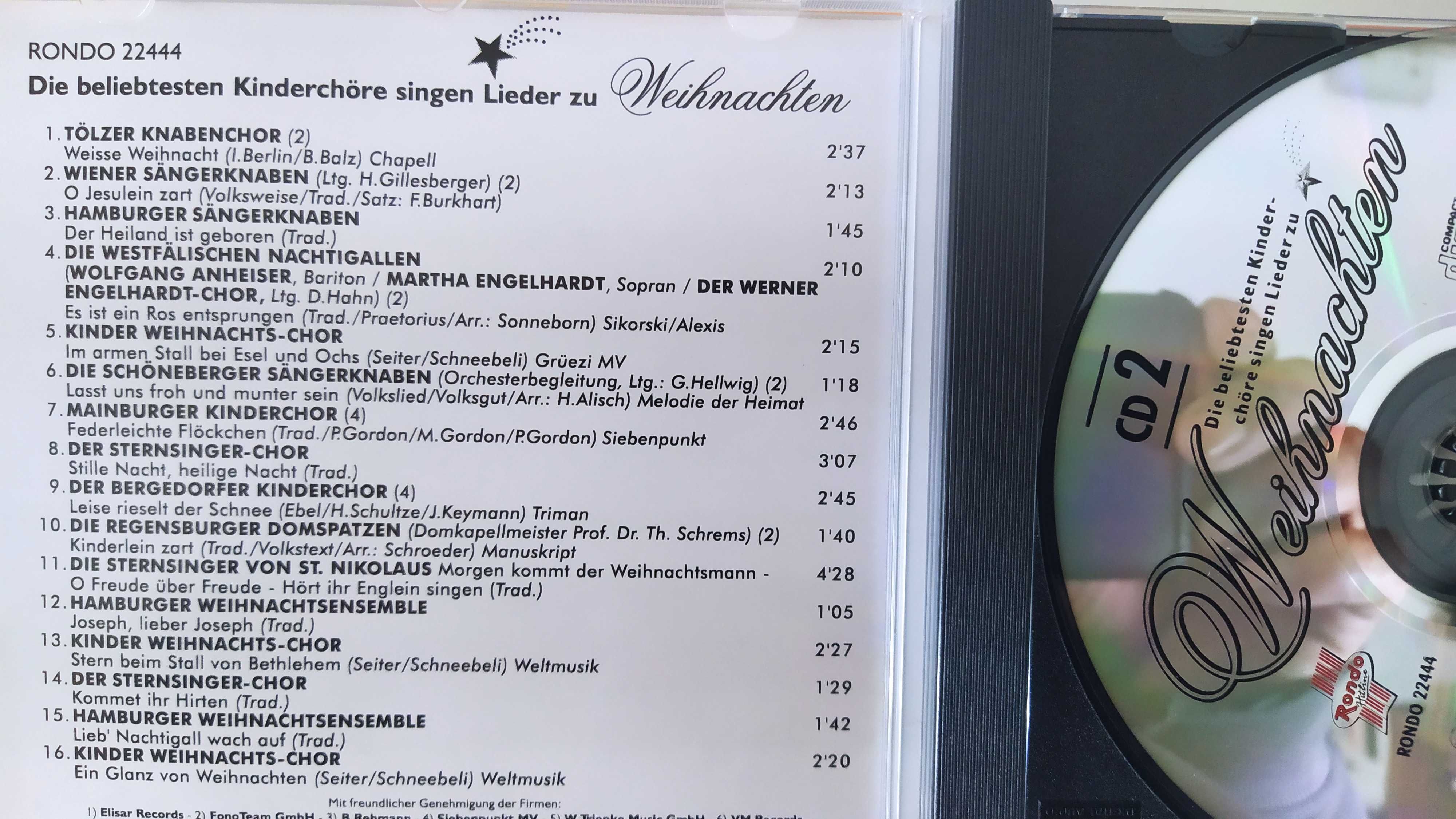 Belibte Stars Wunschen Frohe Weichnachten kolędy 3CD