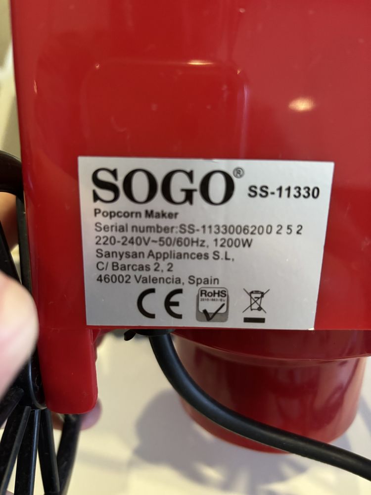 Máquina de Pipocas SOGO
