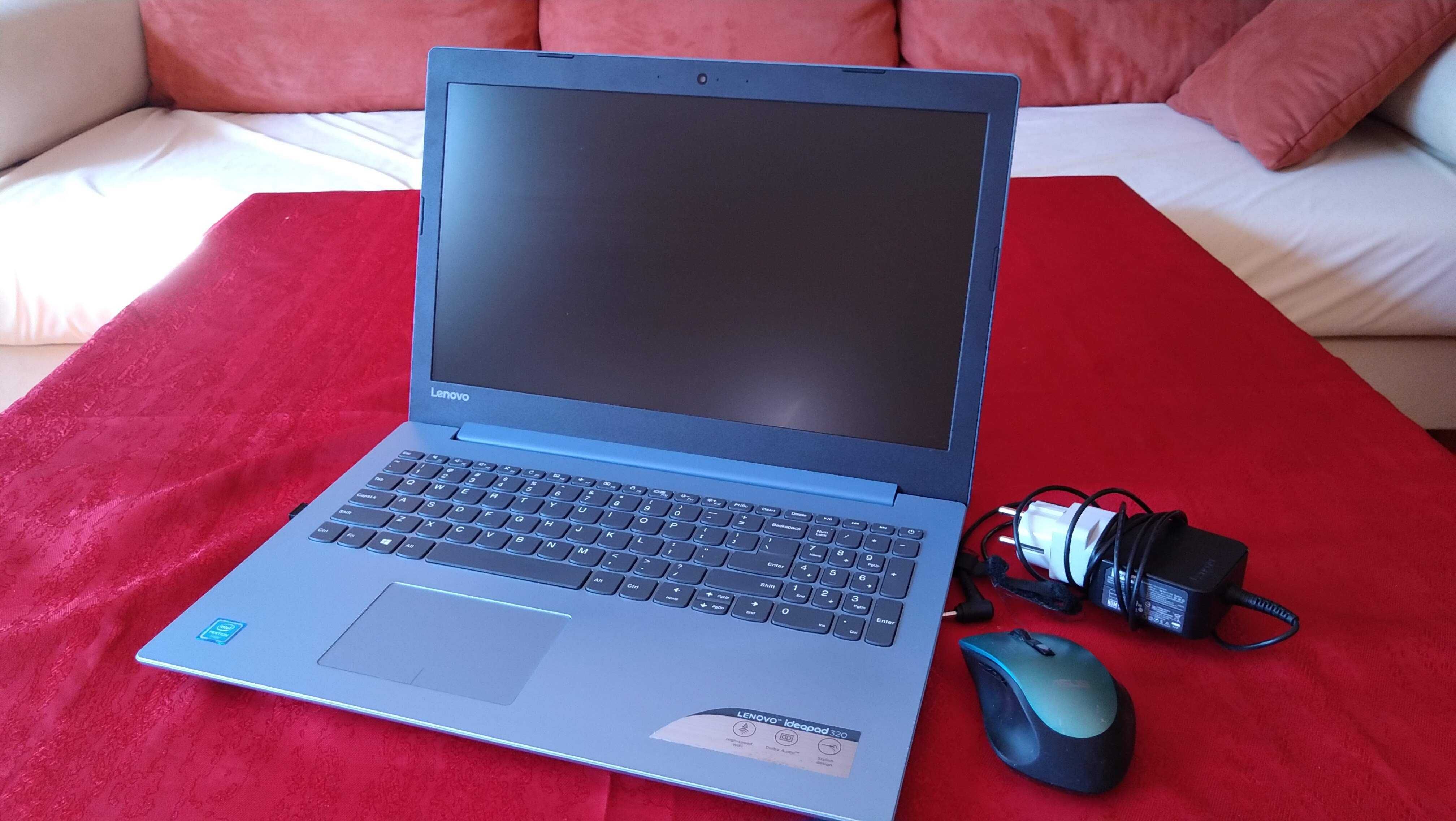 Niebieski Laptop Lenovo IdeaPad 320-15IAP 4GB Jak Nowy !!!