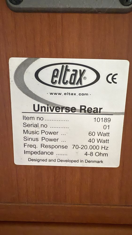 Kolumny Eltax 5 szt + subwoofer