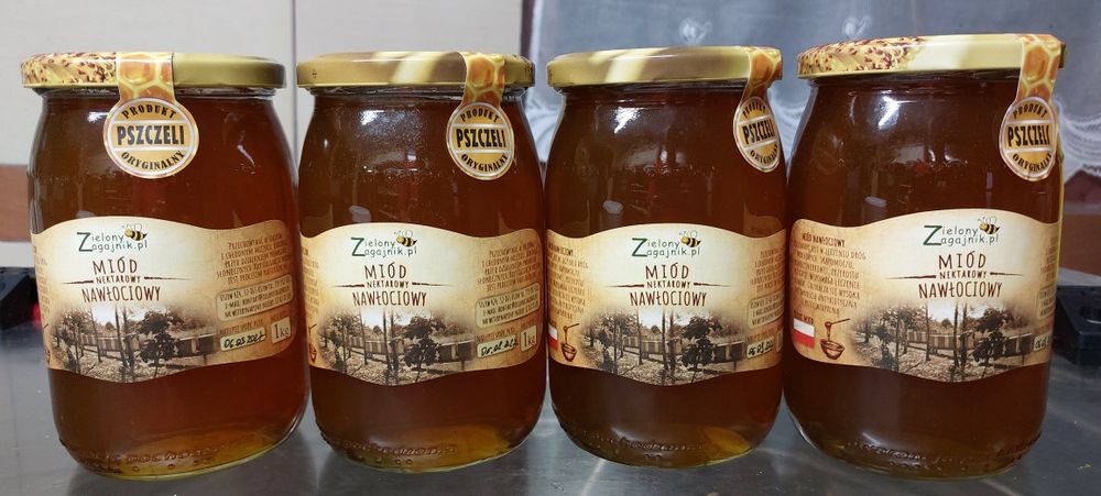 Miód nawłociowy z własnej pasieki ZielonyZagajnik.pl