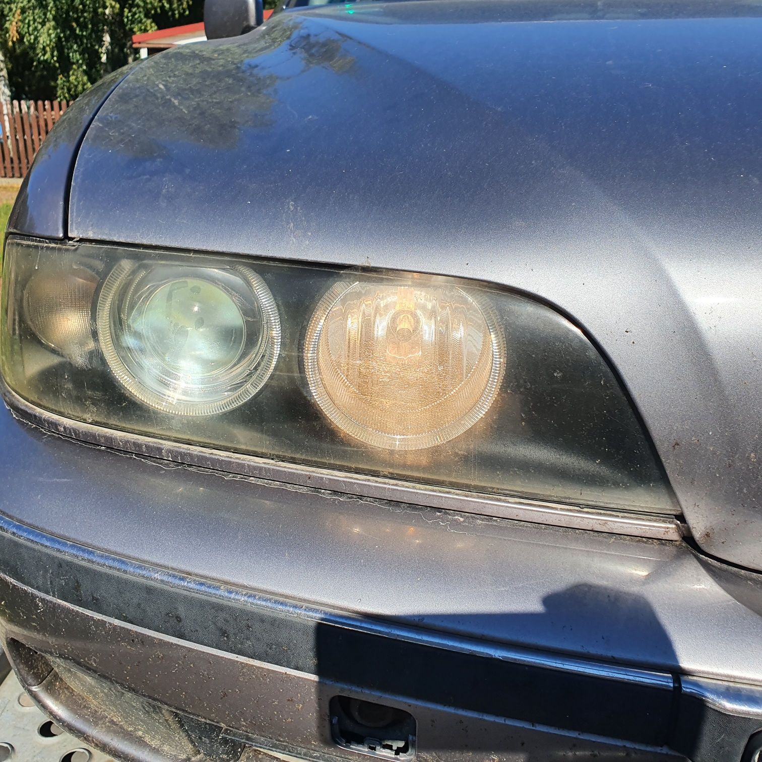 Maska, zderzak, lampy,  lampa, reflektor BMW 5 e39