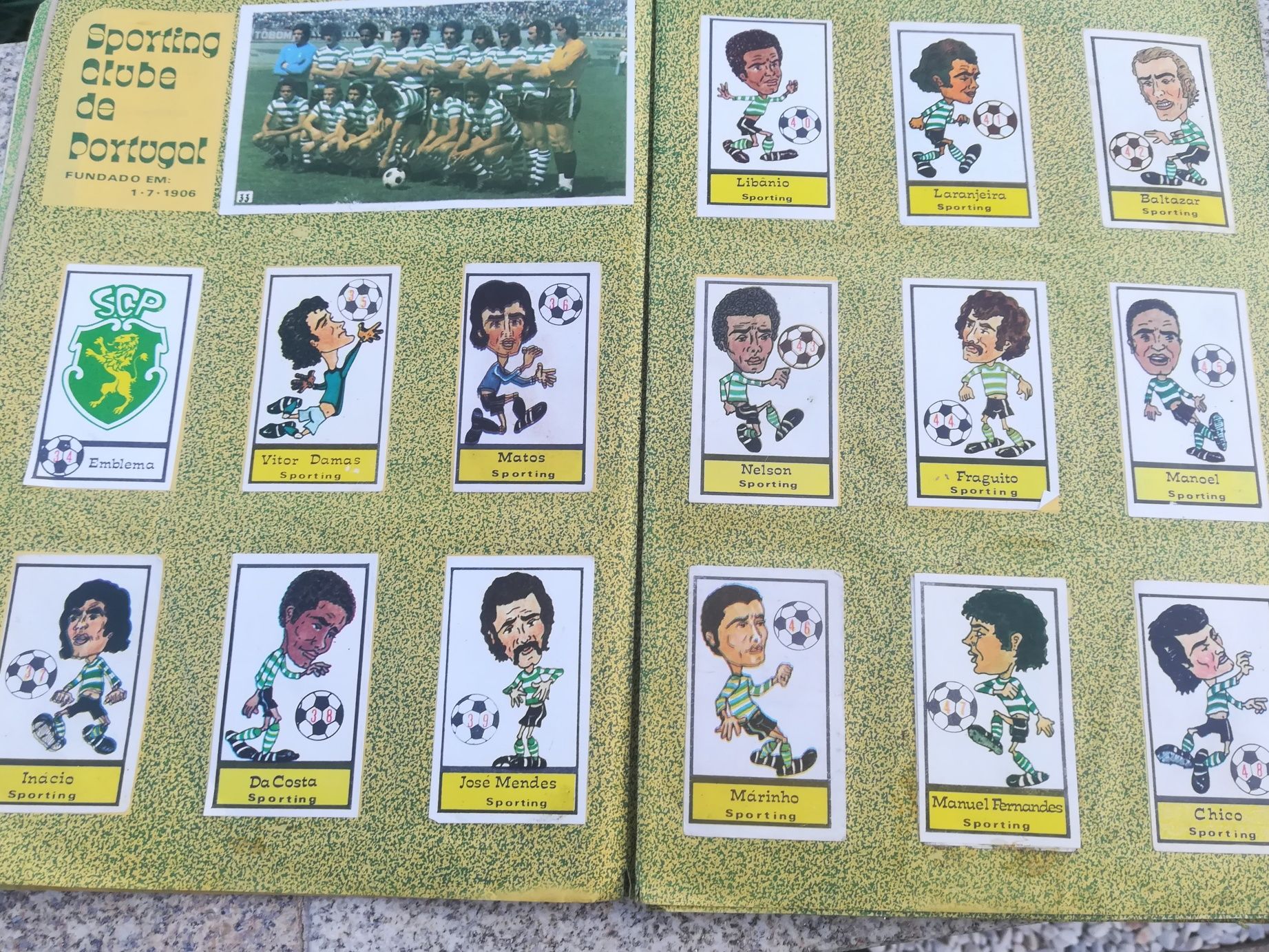 Cadernetas de cromos 1976/1977