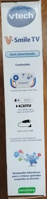 Jogo eletrónico Vtech V-Smile TV- novo, 3 anos de garantia