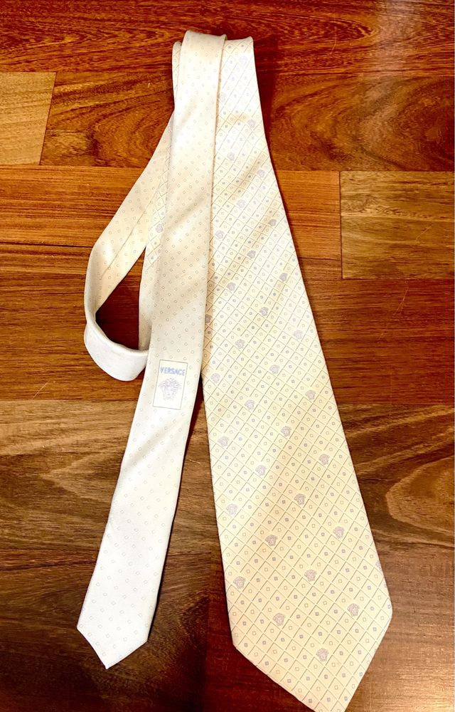 Oryginalny krawat Versace 100% jedwab