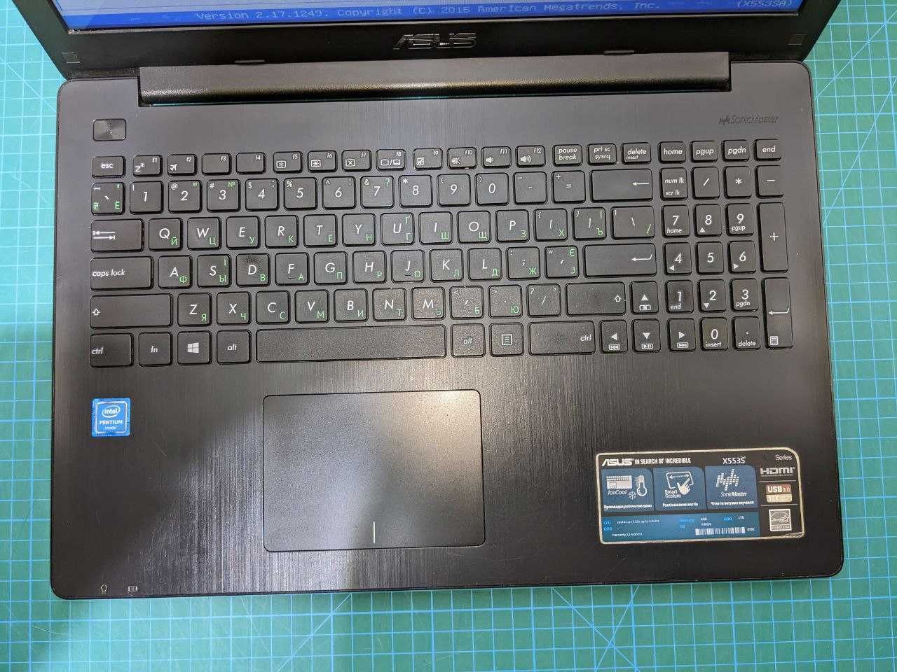 Ноутбук Asus X553SA 15.6" (Intel N3700/4GB/500GB HDD) Работа от АКБ!