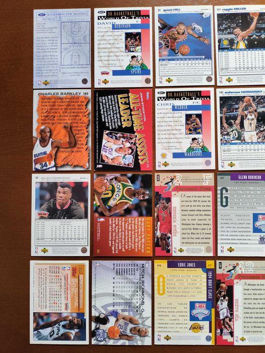 Cartas Basket NBA Coleção Anos 90 Jogadores All-Star Karl Malone...