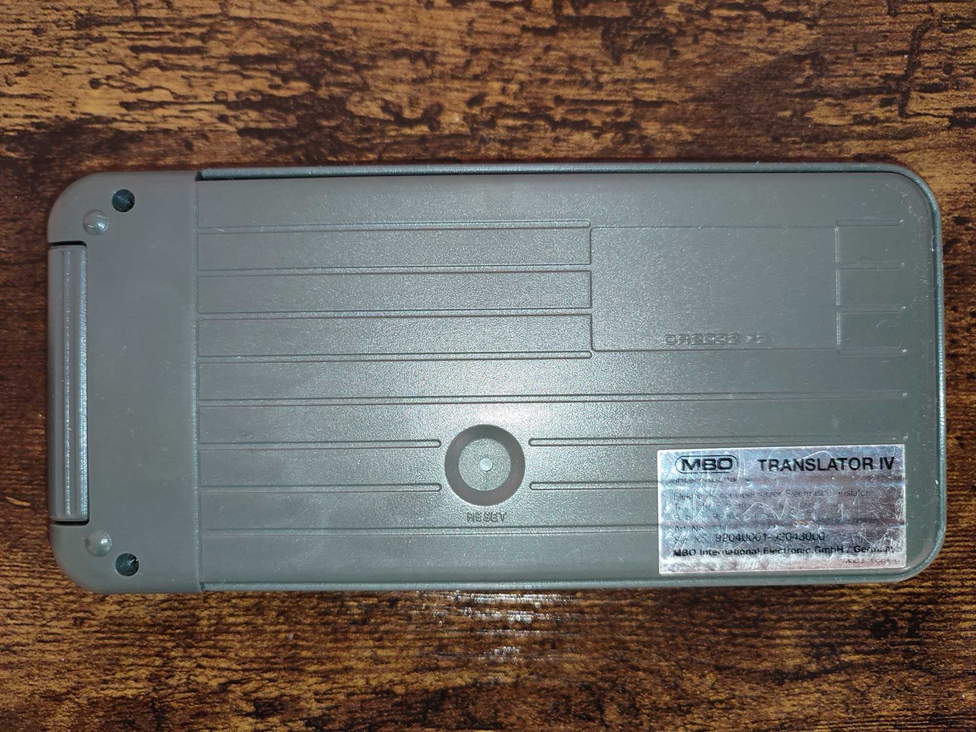 Retro tłumacz MBO Translator IV