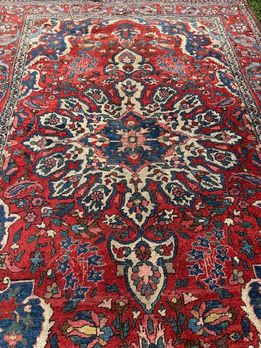 Vintage Dywan Perski Wełniany Iran Bidjar 210x150 galeria 10 tyś