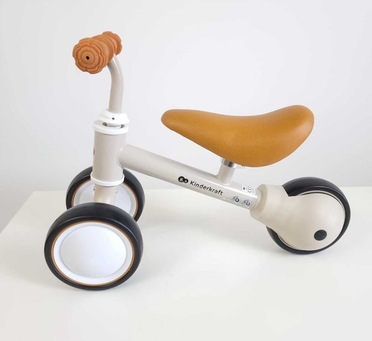 Rowerek biegowy trójkołowy Kinderkraft Cutie 6" jeździk 12 msc+ beżowy