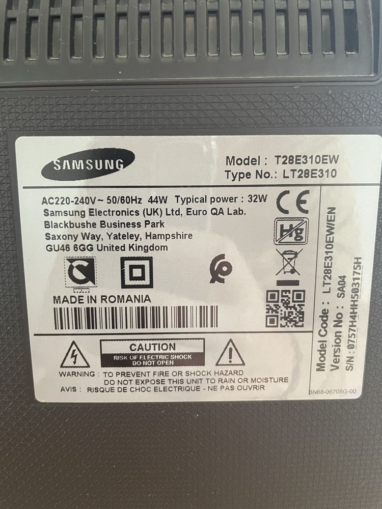 TV Monitor Samsung T28E310EW 28cali