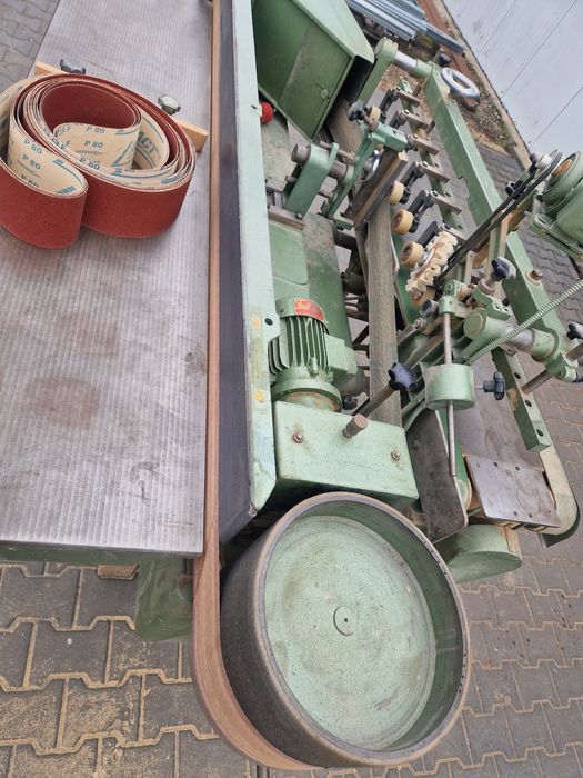 Szlifierka taśmowa boczna do kantów krawędzi posów trzewik oscylacja