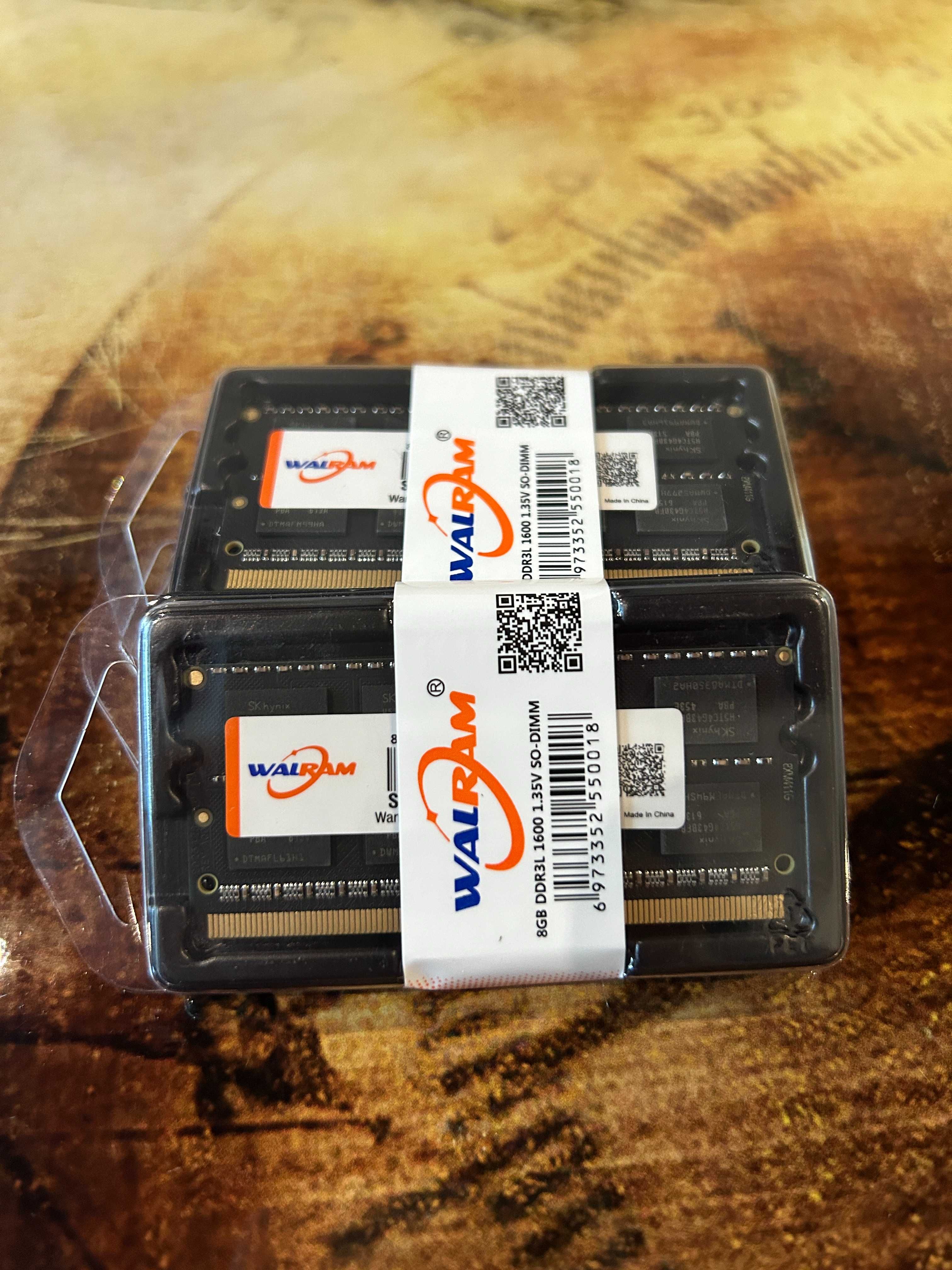 SoDIMM DDR3L по 8Gb 1600Mhz оперативная память для ноута