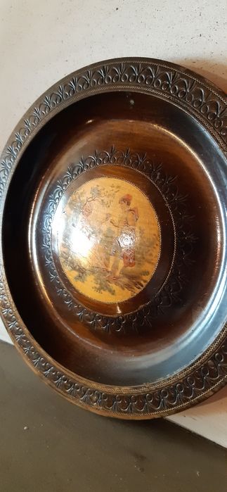 Patera drewniana PRL