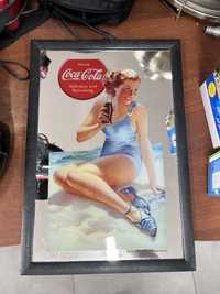 Plakat w lustrze Coca Cola