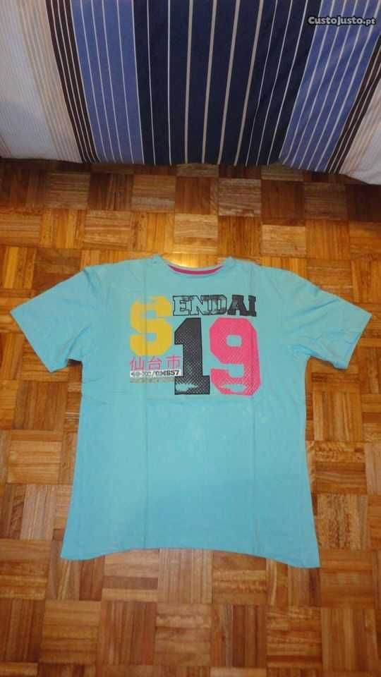 T-shirt de homem azul CS Active Sendai 19