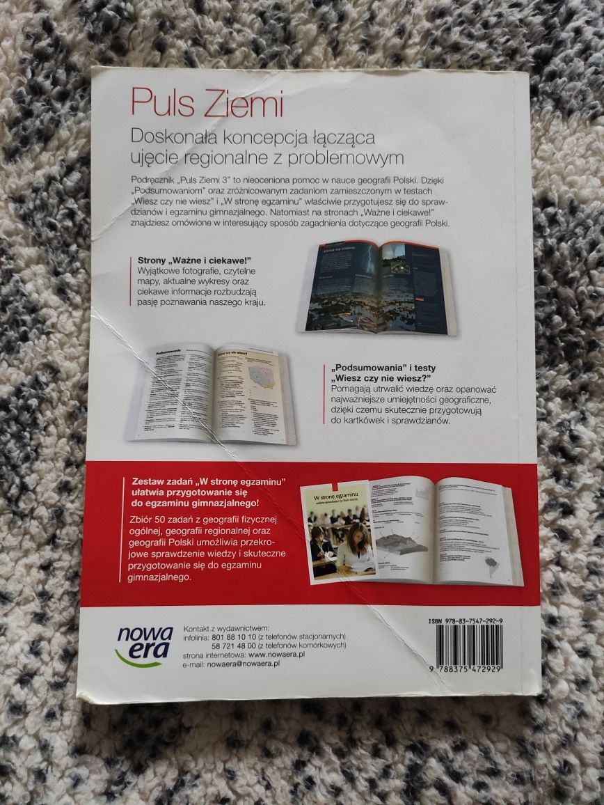 Podręcznik do geografii Puls Ziemi 3 geografia nowa era + CD