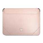 Pokrowiec Guess Saffiano Triangle Logo na laptopa 16'' - różowy