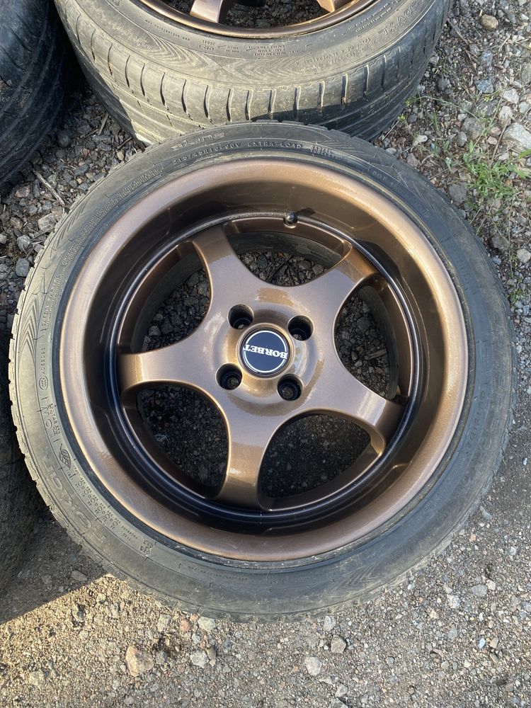 Диски Borbet T 9J с резиной Nokian 215/45 R16 4/100