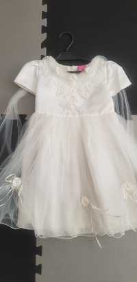 Sukienka tiulowa, weselna, komunijna 104-110 cm