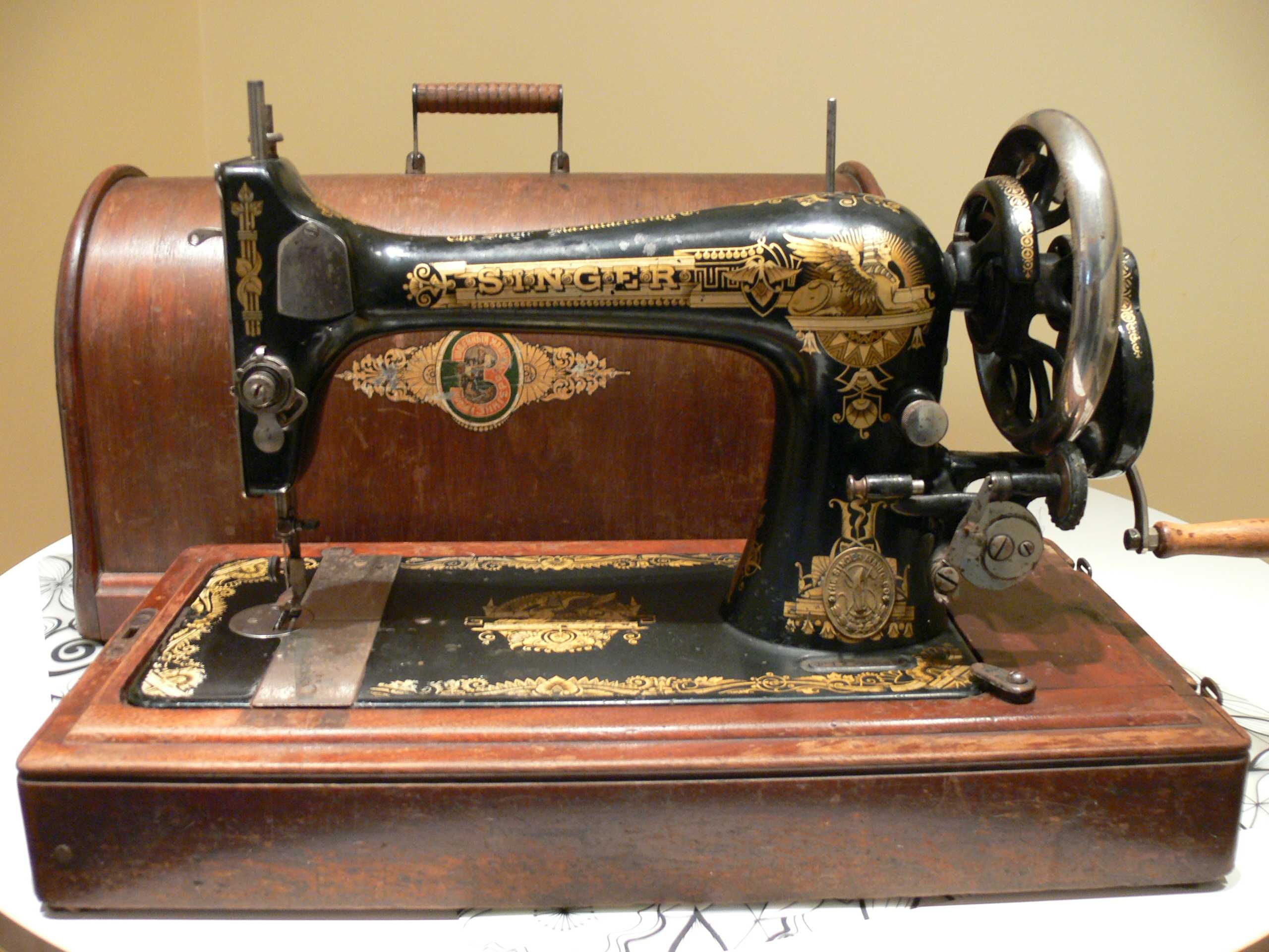 Singer Co Sphinx 27K 1911rok Clydebank antyk maszyna do szycia ręczna