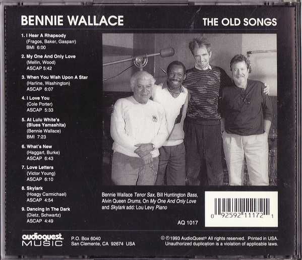 BENNIE WALLACE - THE OLD SONGS- CD -płyta nowa , zafoliowana