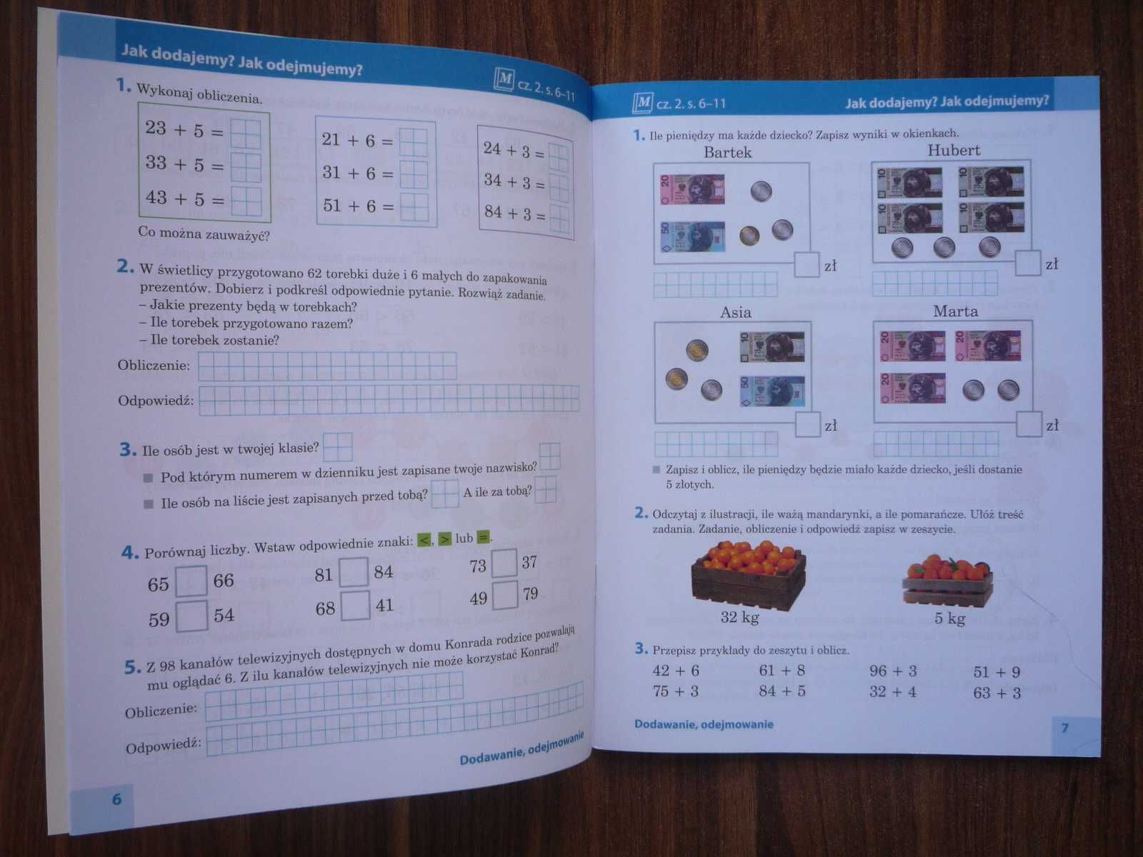 Nowe Nasze ćwiczenia 2 cz. 2 i 3 Zestaw Matematyka Ćwiczenia klasa 2