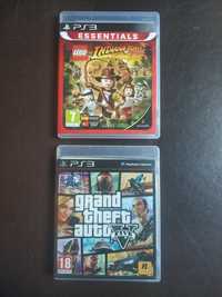 Jogo GTA V e LEGO (Indiana Jones) PS3