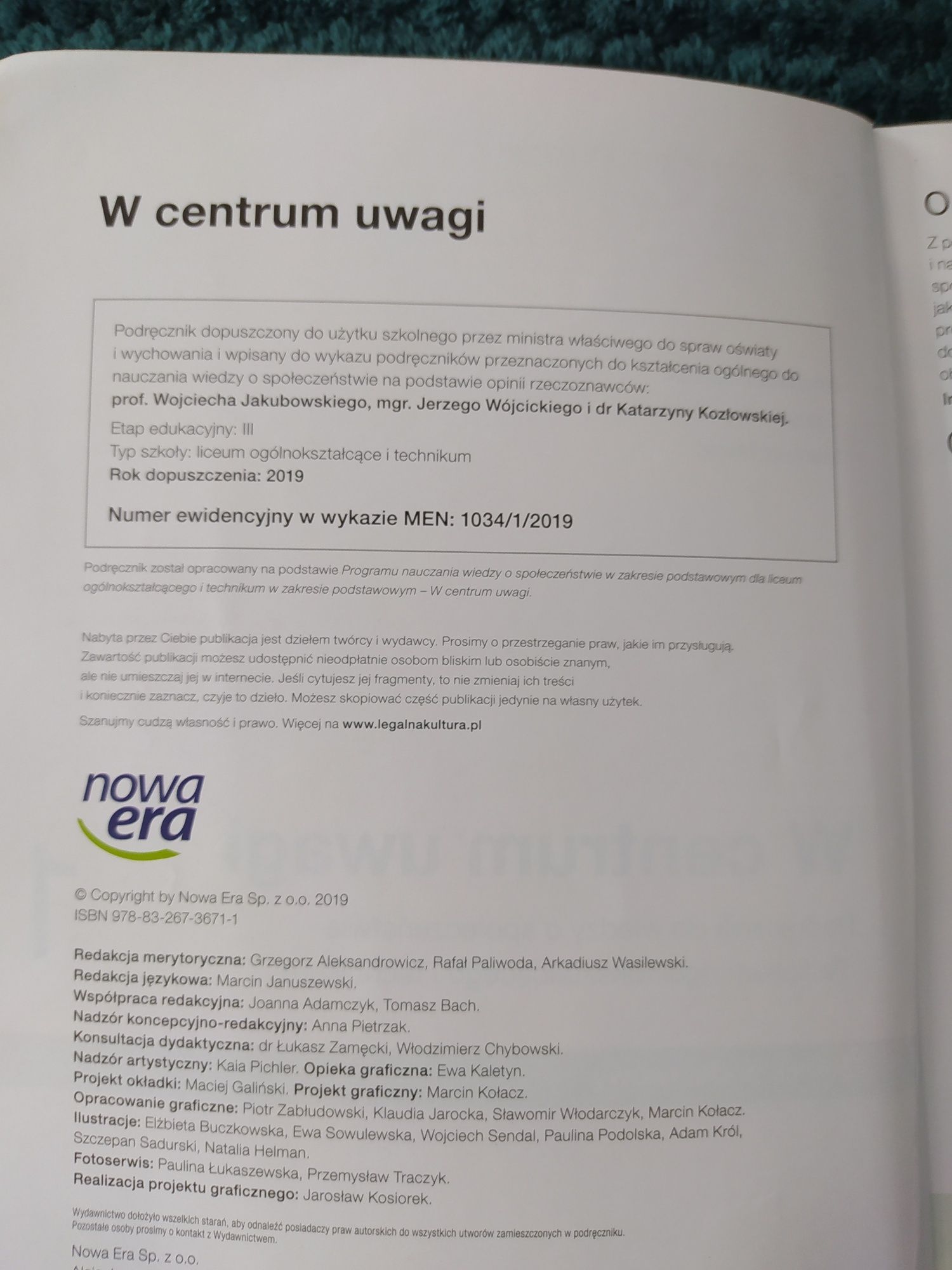 Podręcznik w centrum uwagi klasa 1