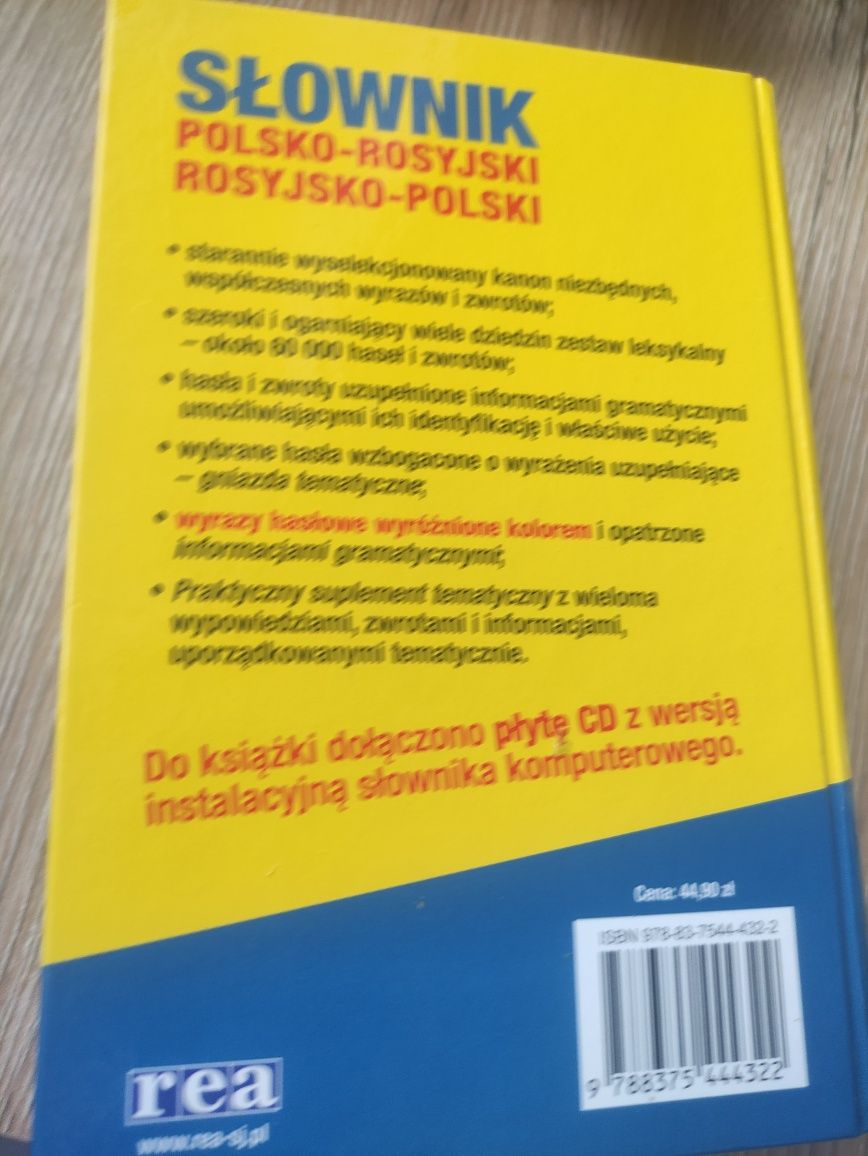 Super Słownik polsko- rosyjski rosyjsko-polski z płytą CD