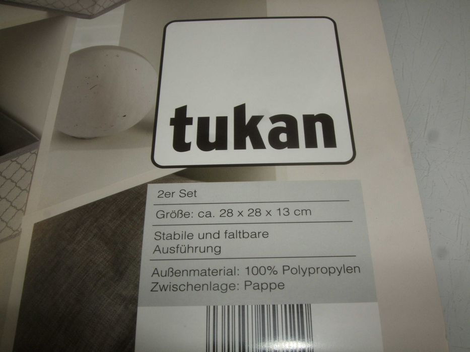 Pojemnik SKŁADANY PUDEŁKO 2 szt do Przechowywania 28x28x13cm ORGANIZER