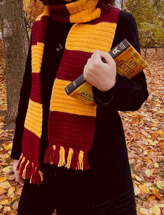 Шарф Гриффіндор та Слизерин (Гаррі Поттер) ручної роботи