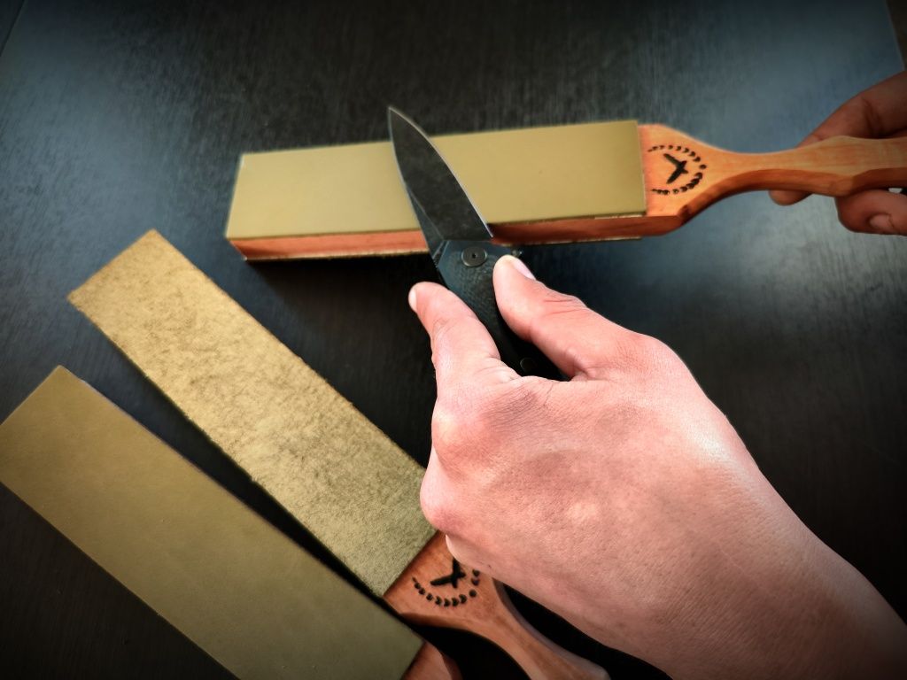 Досточка для правки та поліровки ножів  -  точилка для ножей