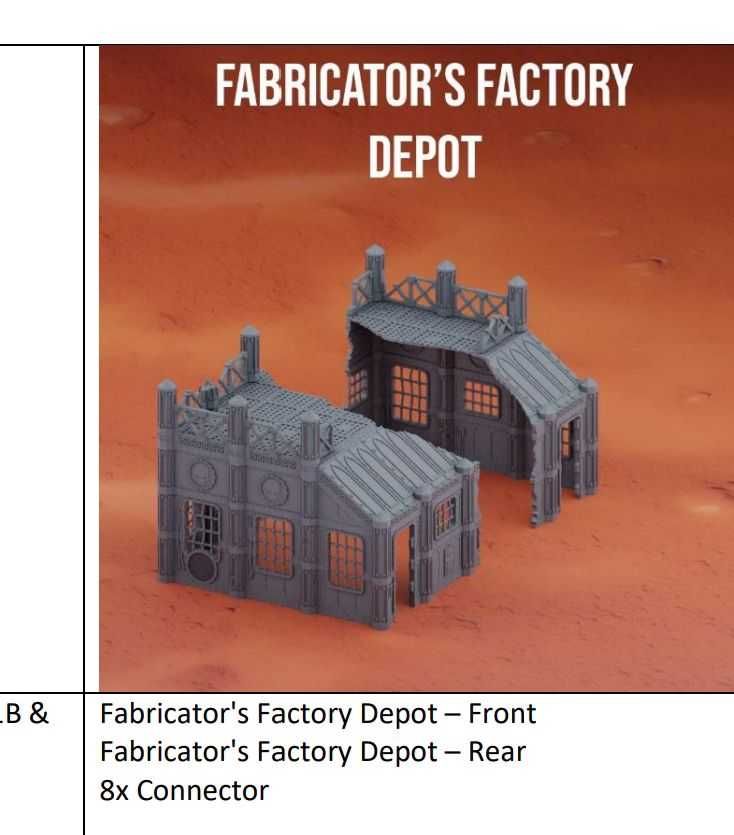 Teren do Warhammer 40k (Fab. & Distillery1S-A) | Druk3D Zlecenie