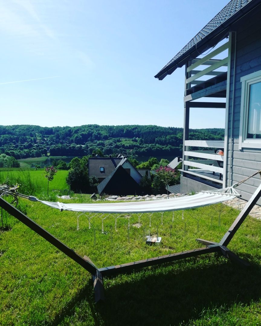 Domek na Kaszubach nad jeziorem z sauna, blisko Wieżyca. Easy Hill