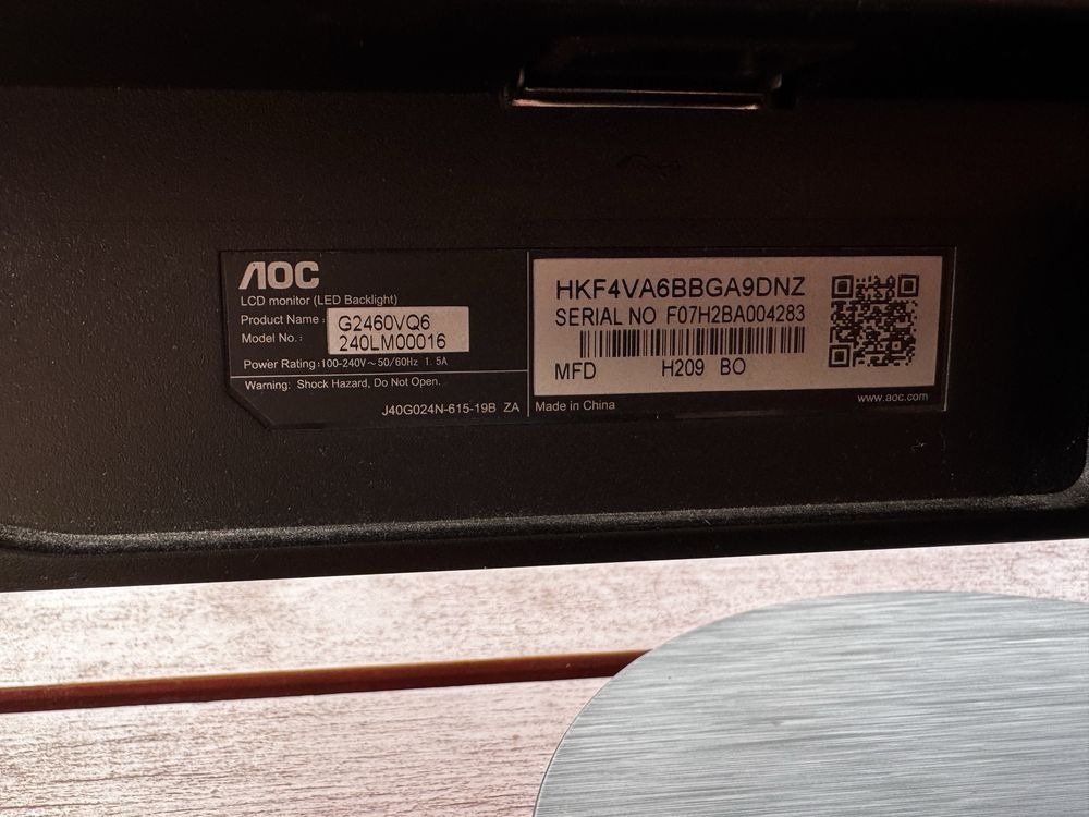 Monitor AOC G2460VQ6