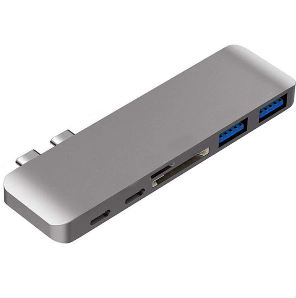 Хаб для макбука Type C USB 3 MicroSD Macbook PRO hub адаптер Hub