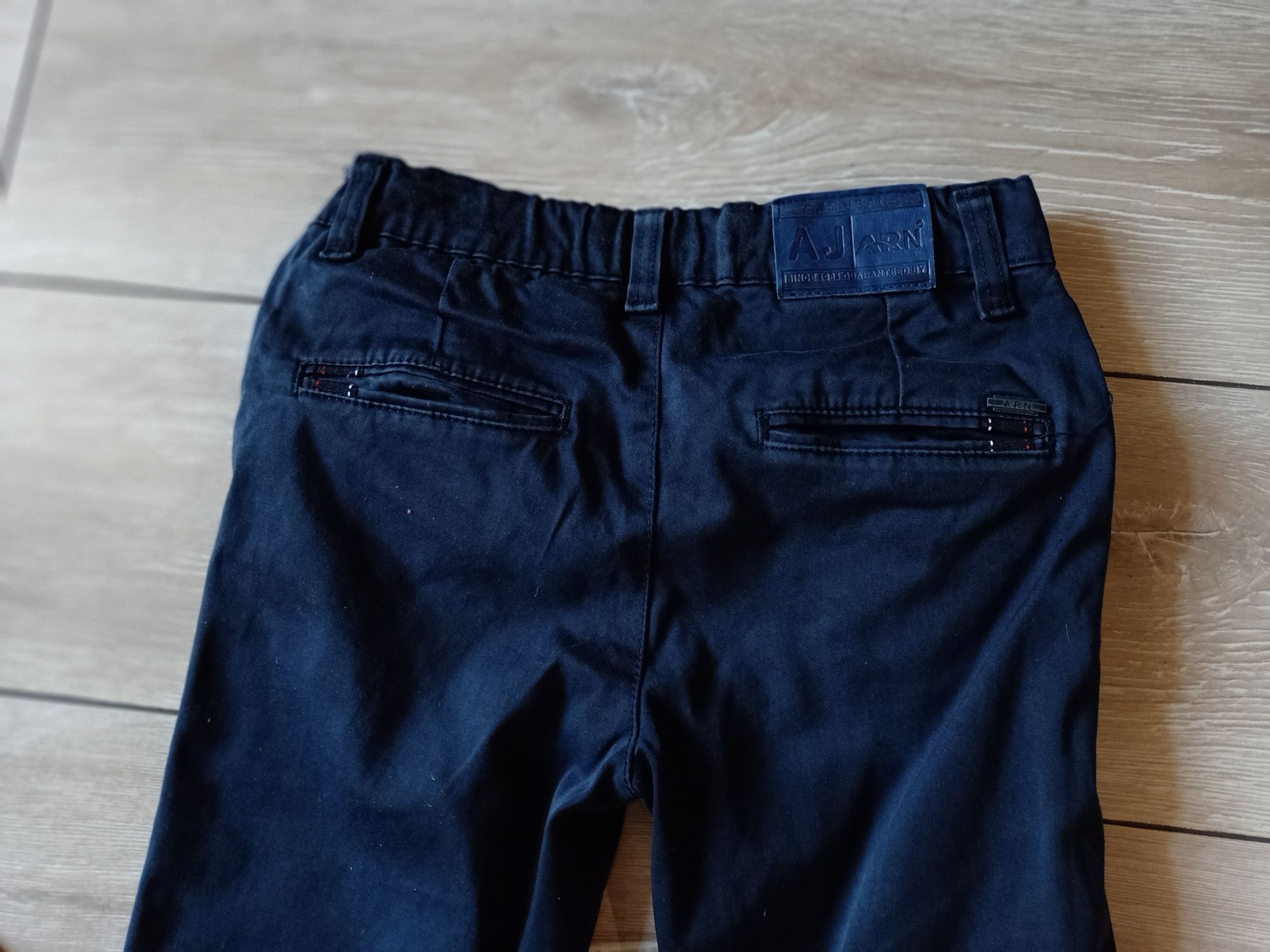 Синие школьные демисезонные котоновые брюки на мальчика, р-36