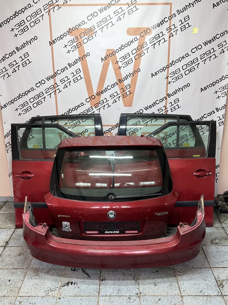 Дверка права ліва перед зад Skoda Fabia2 двері дверь фабия фабія 2