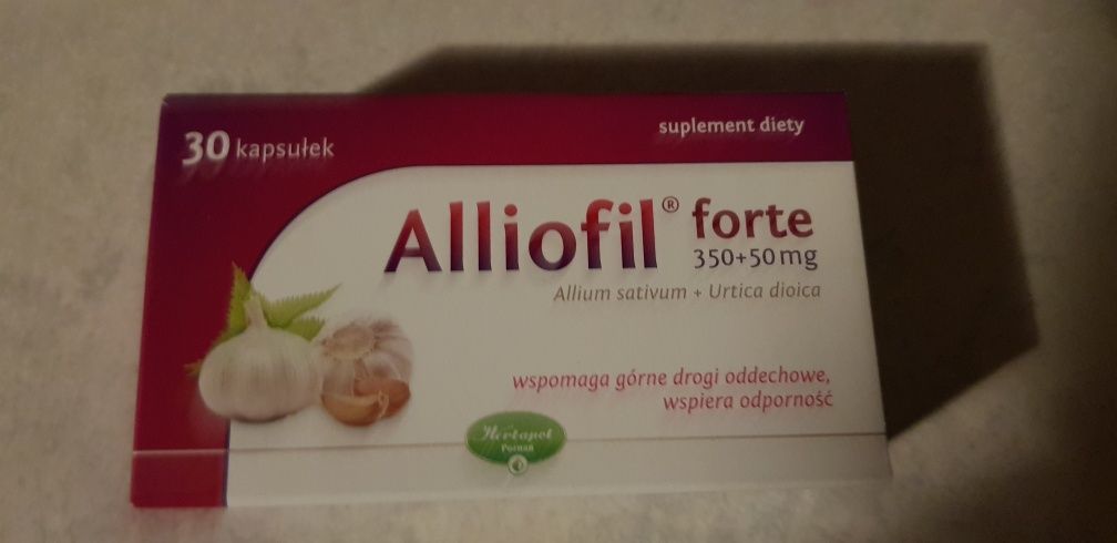 Suplement diety Alliofil forte czosnek pokrzywa 30 kapsułek