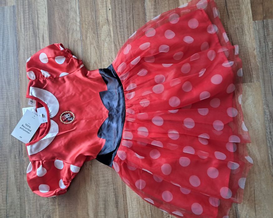 Myszka minnie przebranie bal 110 116 kostium karnawałowy dinsey Hm